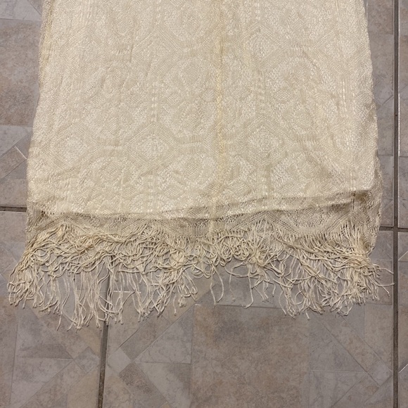 F womens Mlle Gabrielle solid cream color lined pullover plus size dress size 18 - Picture 2 of 6